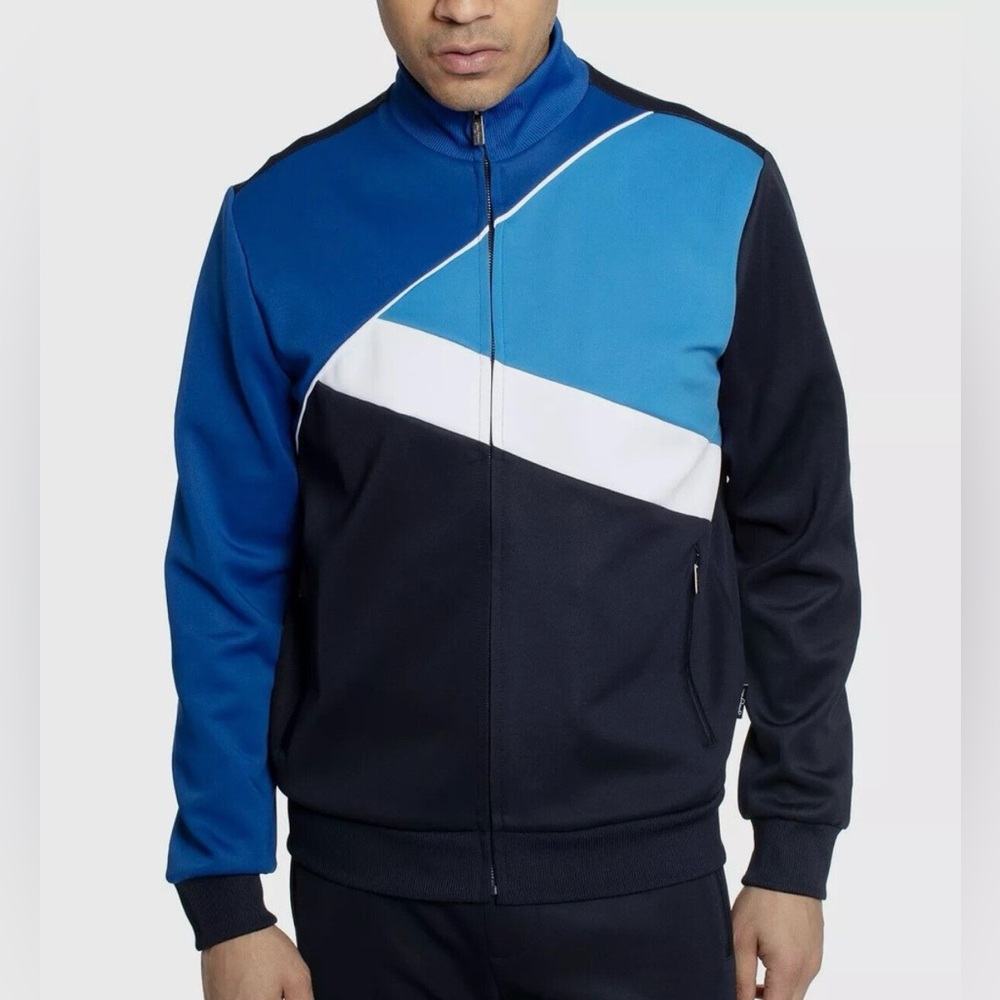 Sean John Blue and Black Track Jacket